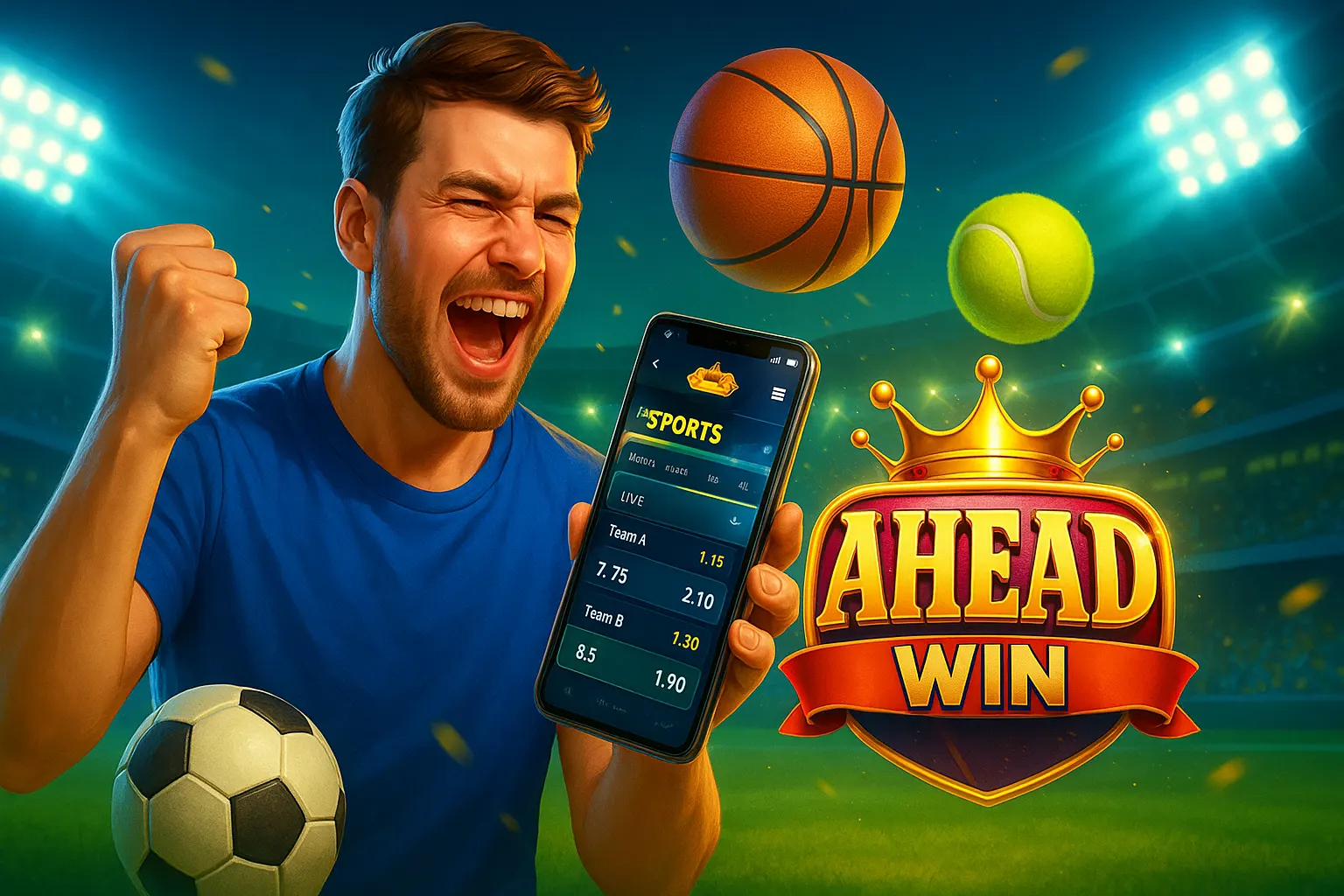 Aposte em apostas esportivas no cassino online AHEADWIN