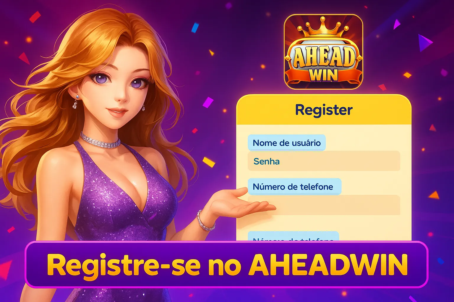 Não Perca tempo, o rRgistro na site AHEADWIN